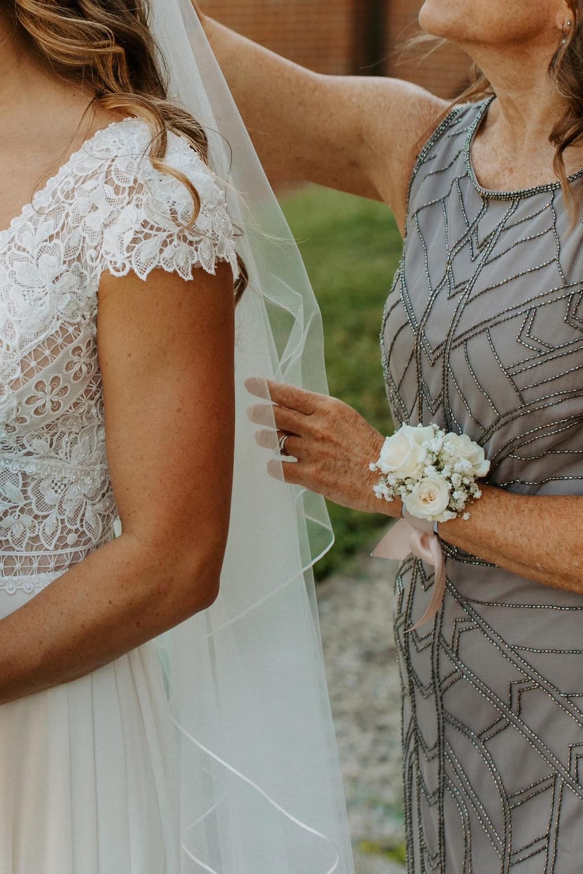 Corsage - Flower bracelet for wedding or proms. 