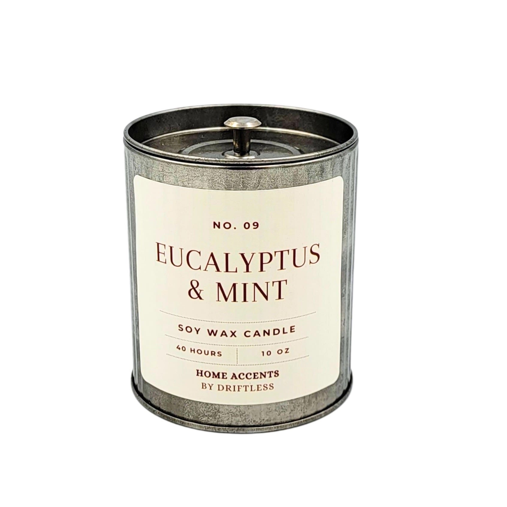 Eucalyptus &amp; Mint Candle - Eucalyptus &amp; Mint is like a brisk forest mist unfurls with the sharp, invigorating bite of eucalyptus and cool spearmint, drifting into a soothing rain musk that refreshes the soul.  Notes: • Top – Eucalyptus • Middle – Spearmint • Base – Rain Musk