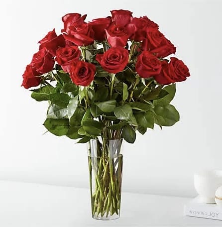 Legacy's Dozen Long Stemmed Roses - These dozen red roses are classic! Perfect romantic gift for Valentine's Day or an Anniversary. 