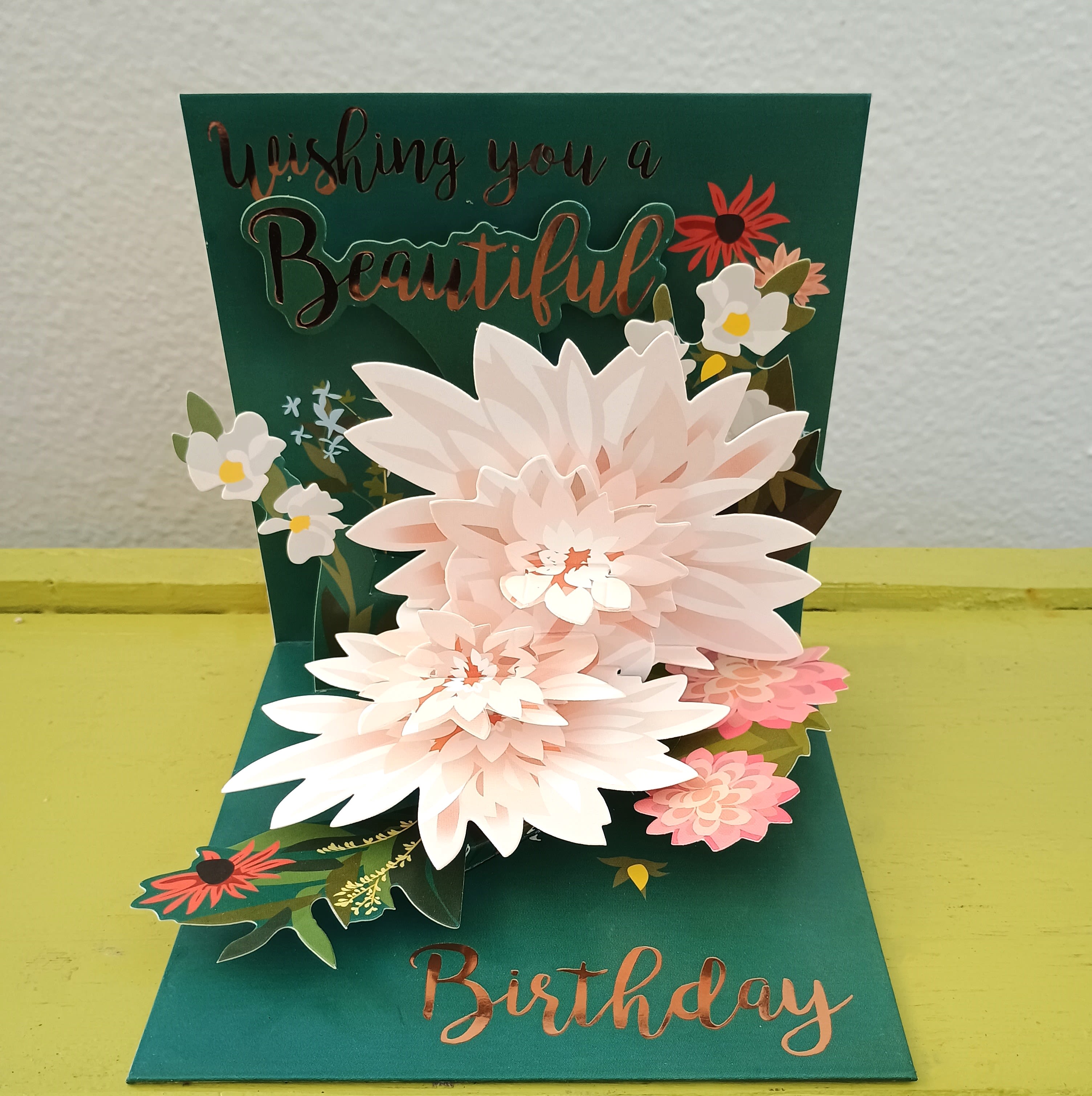 "Wishing You a Beautiful Birthday" 3D Card  - "Wishing You a Beautiful Birthday" 3D Card 