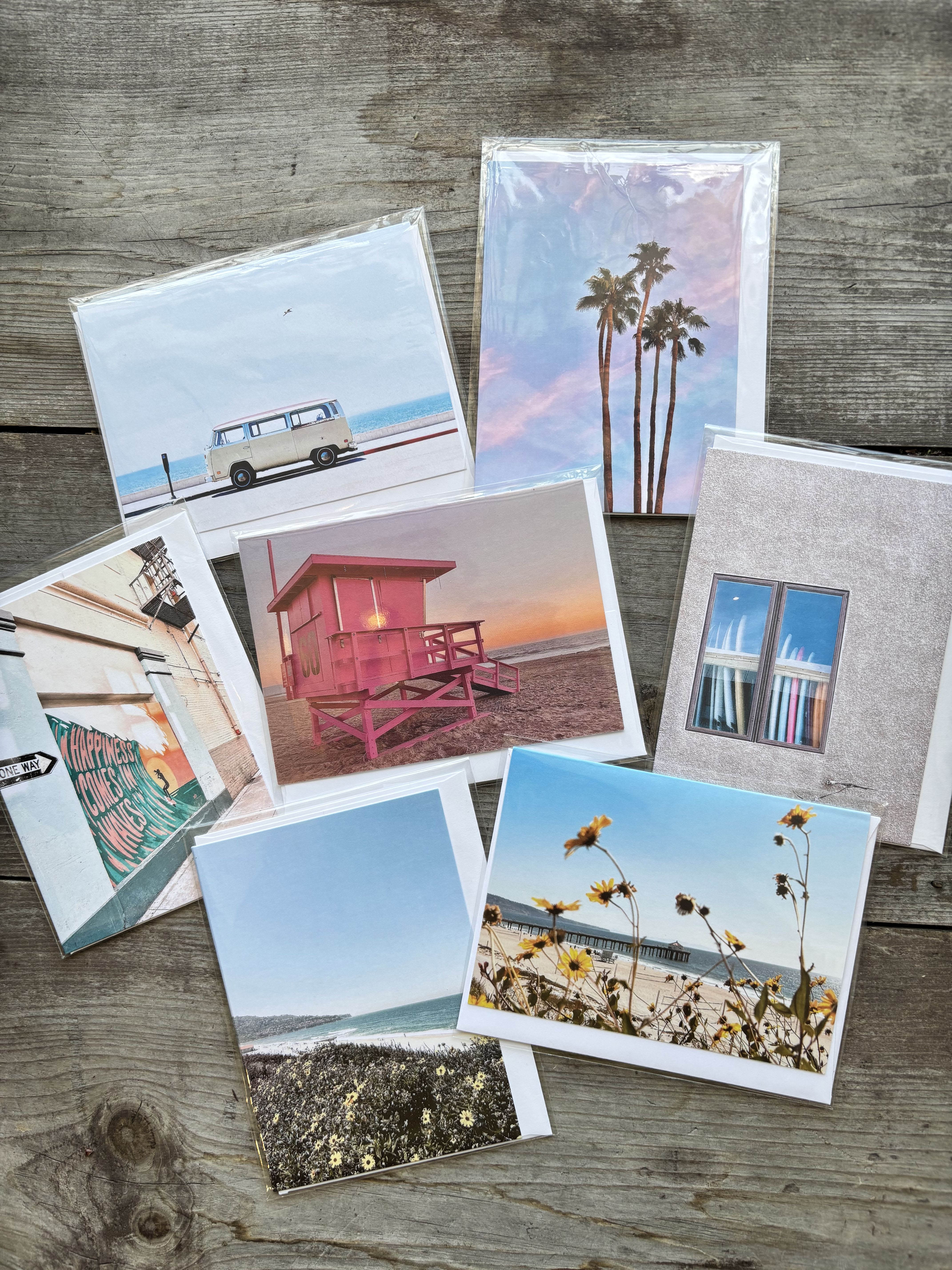 Hand Written Coastal Cards - Hand Written Coastal-Themed Cards