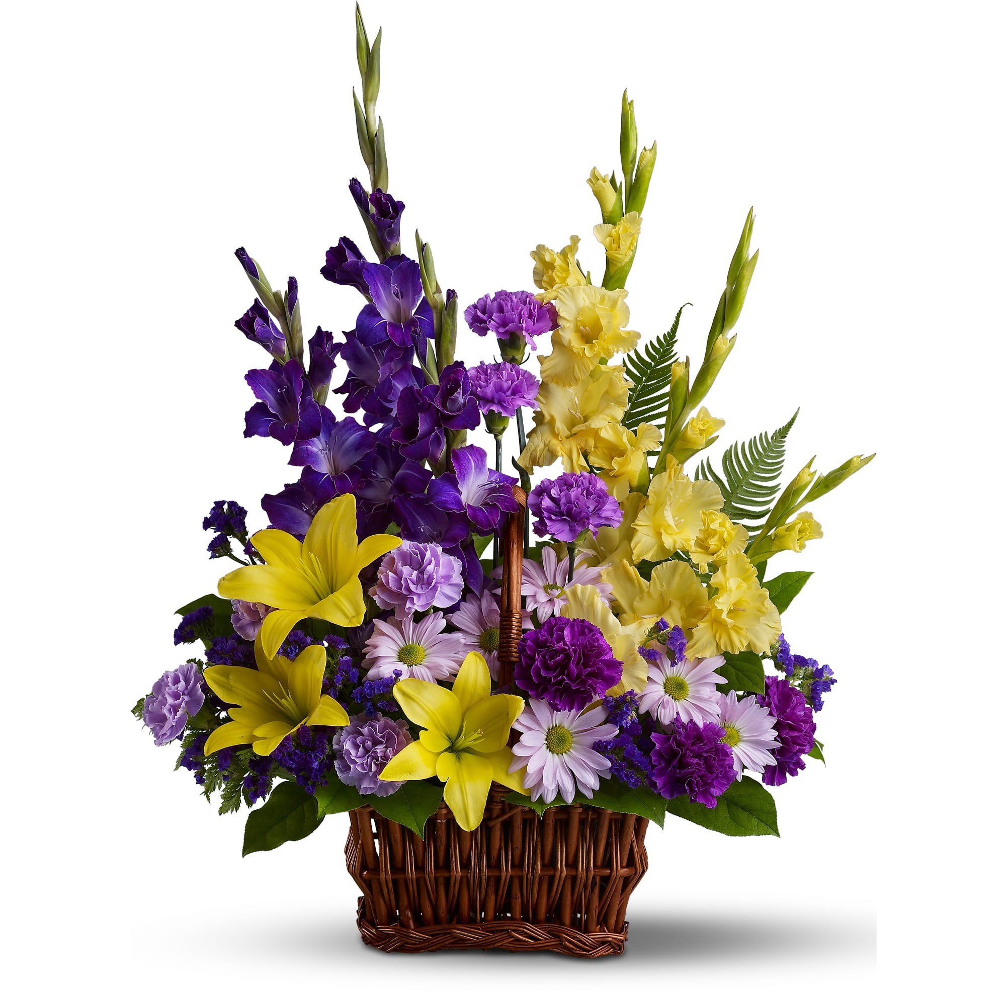 Basket of Memories by Teleflora - Honor rich remembrances of one dearly missed with a vivid mix of blooms that offer strength and comfort alike during a time of sorrow.  