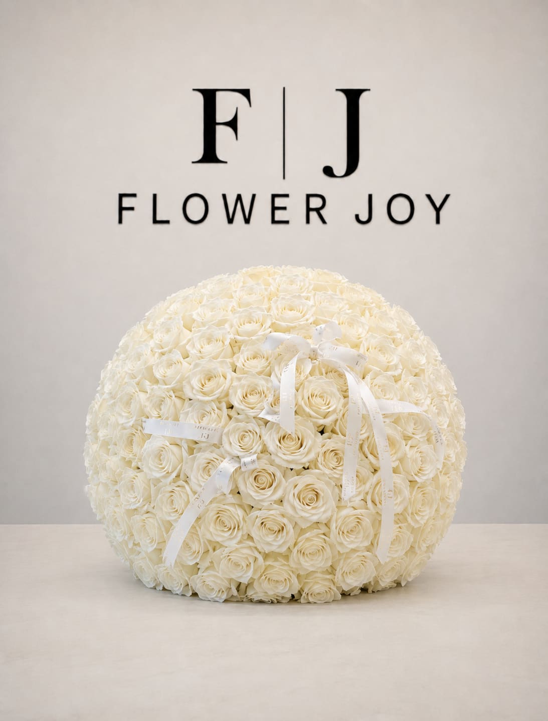 Grand Elegance (75 roses) - An abundant arrangement of 75 radiant white roses, designed to make every celebration feel unforgettable. Elegant, luxurious, and perfect for meaningful occasions.