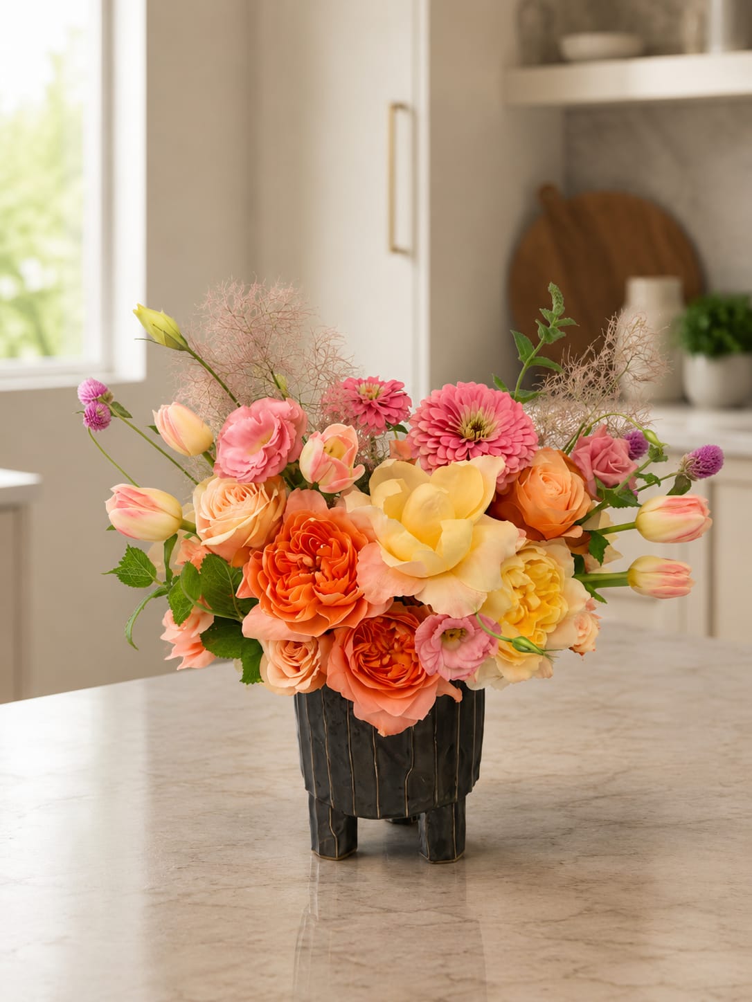 Honey &amp; Rose - Our floral artisans thoughtfully design each arrangement using premium seasonal blooms and locally sourced botanicals whenever possible. Due to availability, substitutions may occur, but we will always preserve the color palette, style, and overall beauty of the design using flowers and vessels of equal or greater value. Every arrangement is uniquely created, ensuring a one-of-a-kind floral experience.
