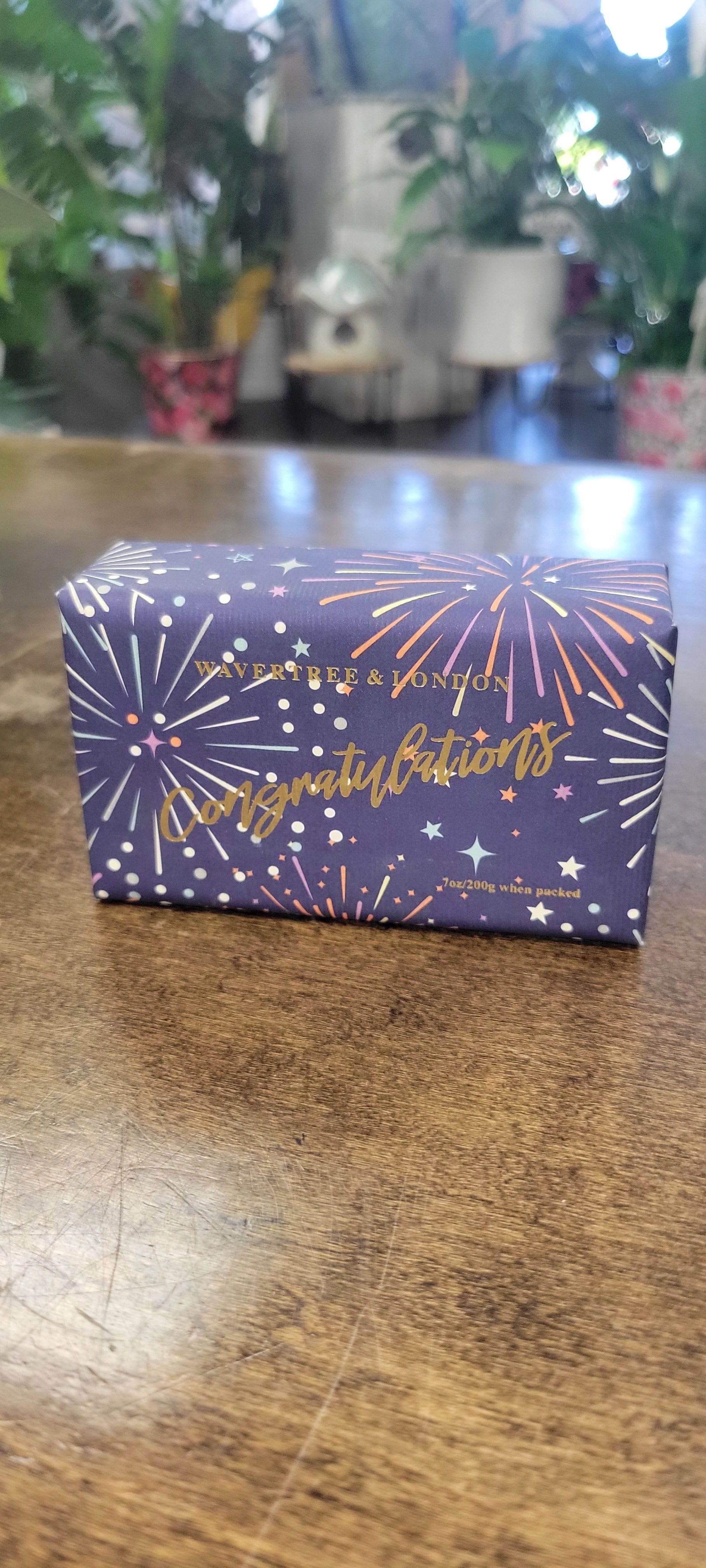 Congratulations Soap - With a unique To and from panel on the back, this Congratulations soap is the perfect little gift! Made with a popular Pink Peony fragrance, it is sure to leave an impression. 