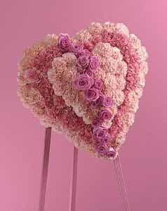 SF58-11 Rose Heart Easel  - As Shown : SF58-11