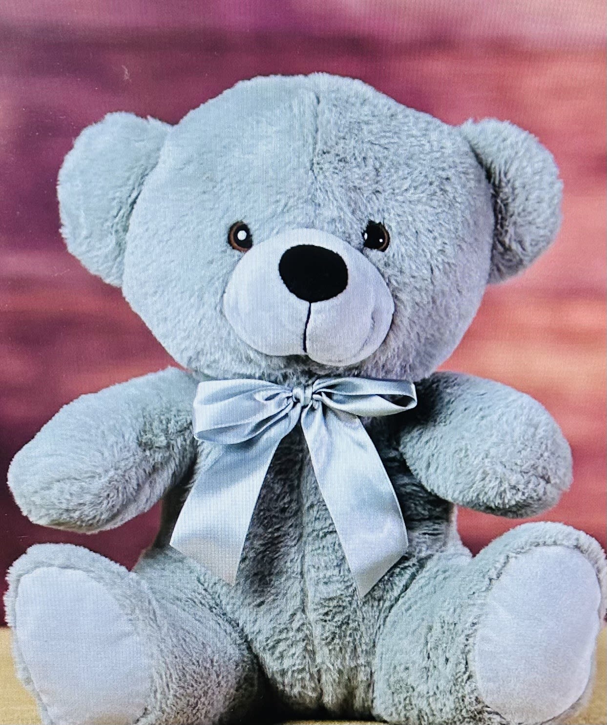 Smoky Mountain Grey 14" Bear - Grey Teddy Bear  14 inches while sitting, from head to bottom Soft and cuddly, stuffed with hypoallergenic fiber fill
