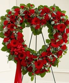Red Roses Heart  - Red Roses Heart spray