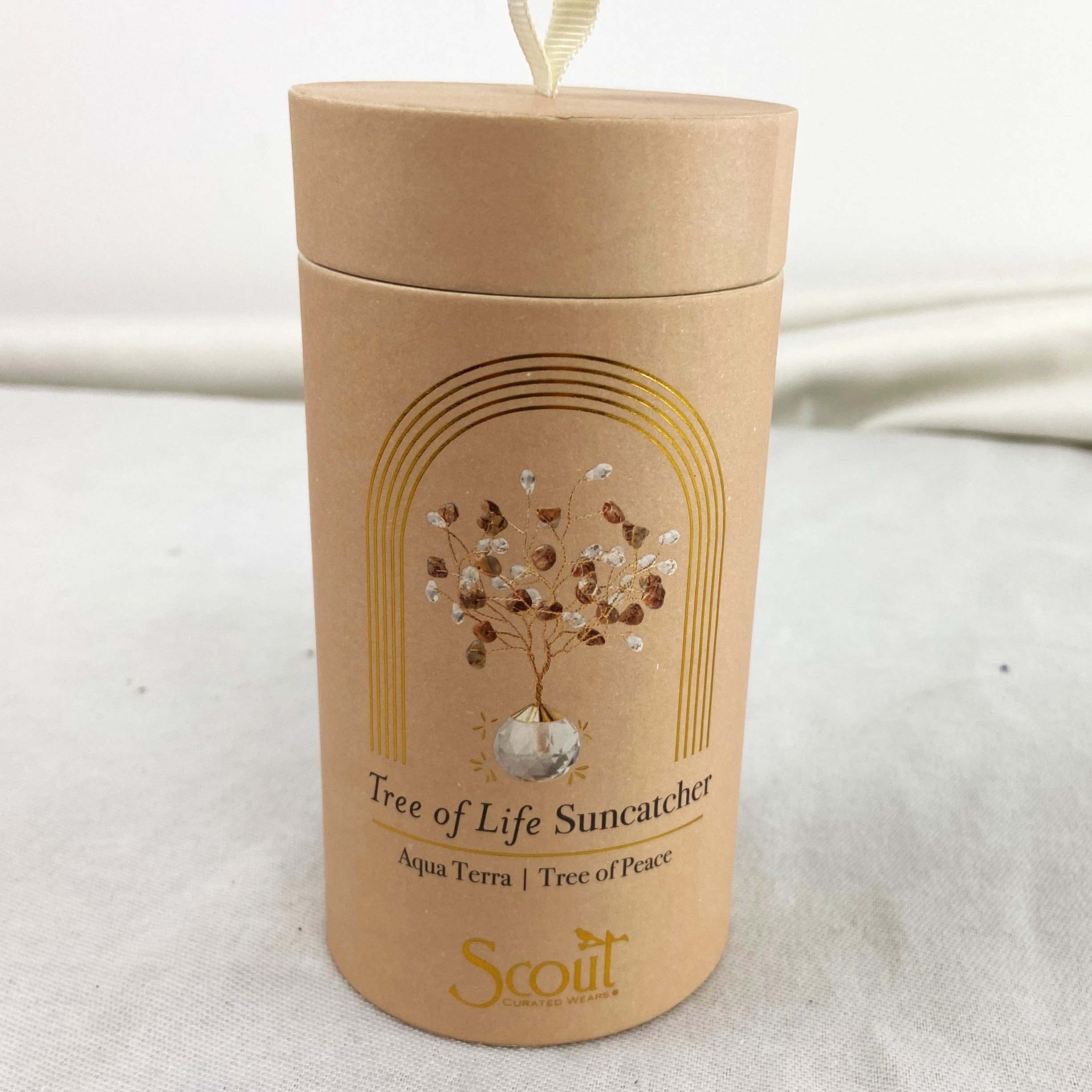 Scout Tree of Life Suncatcher - Tree of life suncatchers about 4.5in tall, perfect for a desk or windowsill to cast rainbows and send positive vibes! Please specify which tree you'd like in order notes.  Aqua Terra Tree of Peace, Amethyst Tree of Protection, or Tourmaline Tree of Healing, Turquoise Tree of Tranquility