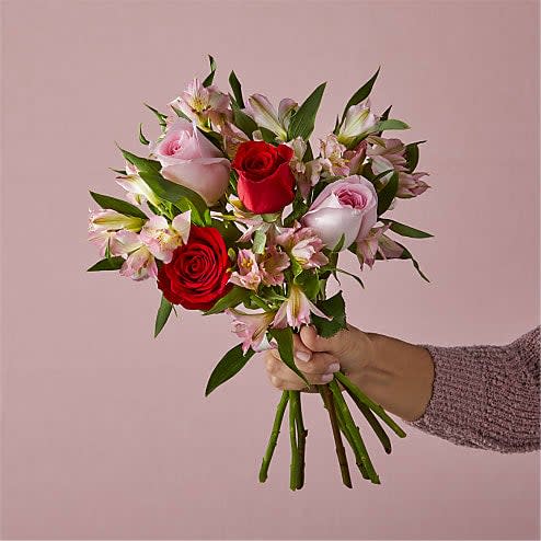 First Chance Bouquet - Do you remember the first time you held your lover’s hand? How about your first kiss? The First Chance Bouquet is meant to bring you back to your firsts. Filled with luscious and bold red roses and sexy and sweet soft pink roses, this bouquet knows how to make a lasting impression while bringing you both back to your very start.