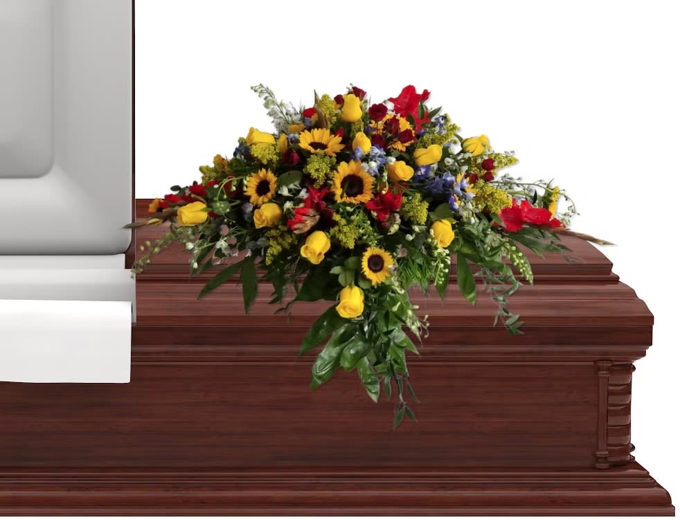 CS12 - Website Casket Spray - Flowers are subject to substitution and availability.