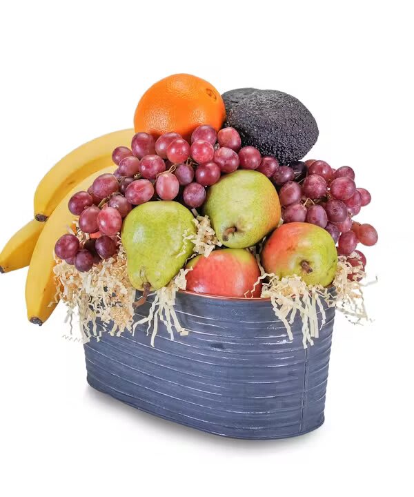 FRUIT DELIGHT-24 Hour Notice - This combination of fresh and healthy fruit, including grapefruit, apples, oranges, pears and grapes, will make a delightful gift. Container may Vary.  
