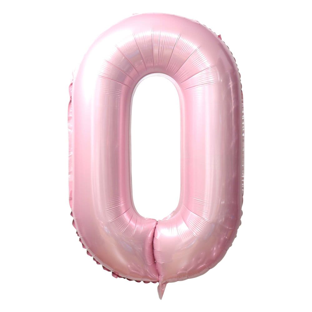 Baby Pink Number 0 Balloon - Get the party started with our number balloons perfect for their big day