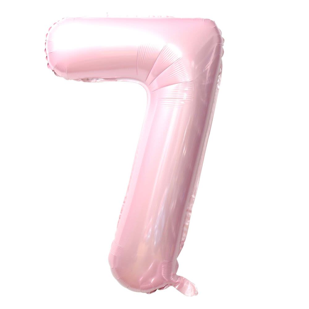 Baby Pink Number 7 Balloon - Get the party started with our number balloons perfect for their big day