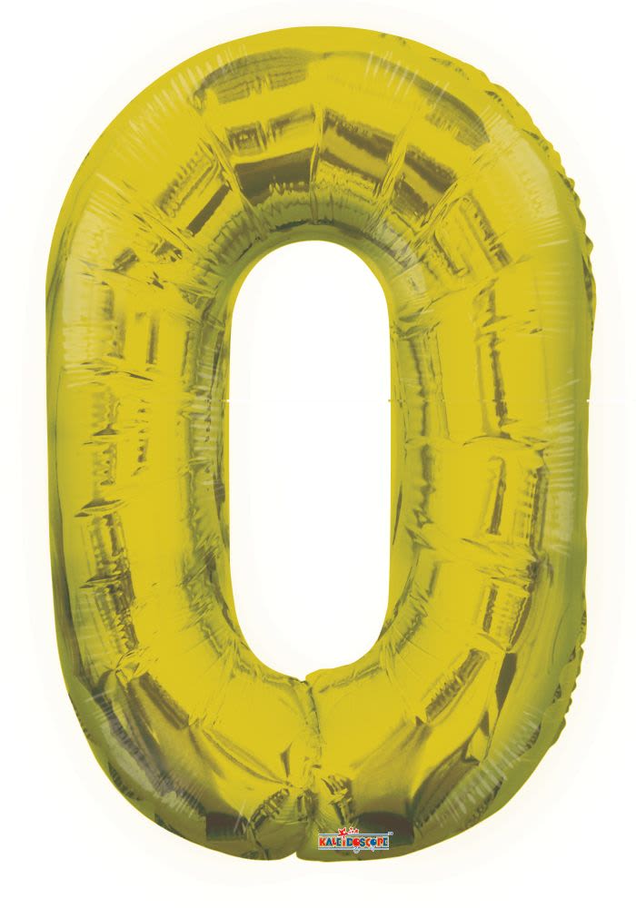 Gold Number 0 Balloon - Get the party started with our number balloons perfect for their big day