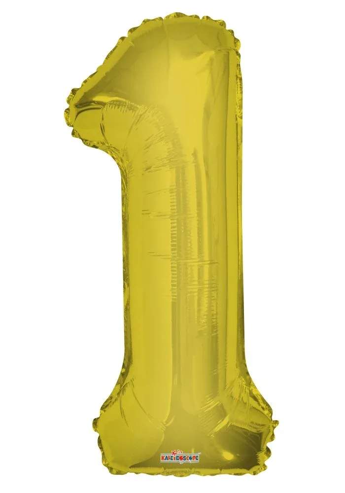 Gold Number 1 Balloon - Get the party started with our number balloons perfect for their big day