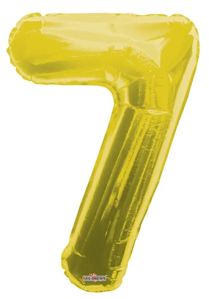 Gold Number 7 Balloon - Get the party started with our number balloons perfect for their big day