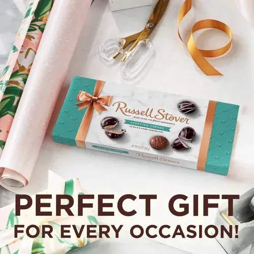 Assorted Cremes Box - 9.4 oz. Assorted Creams with soft creamy centers nestled inside coatings of smooth dark chocolate or rich milk chocolate this assortment of treats will excite the most discerning palate. This gift box collection includes butter creams chocolate butter strawberry creams and delectable chocolate truffles.