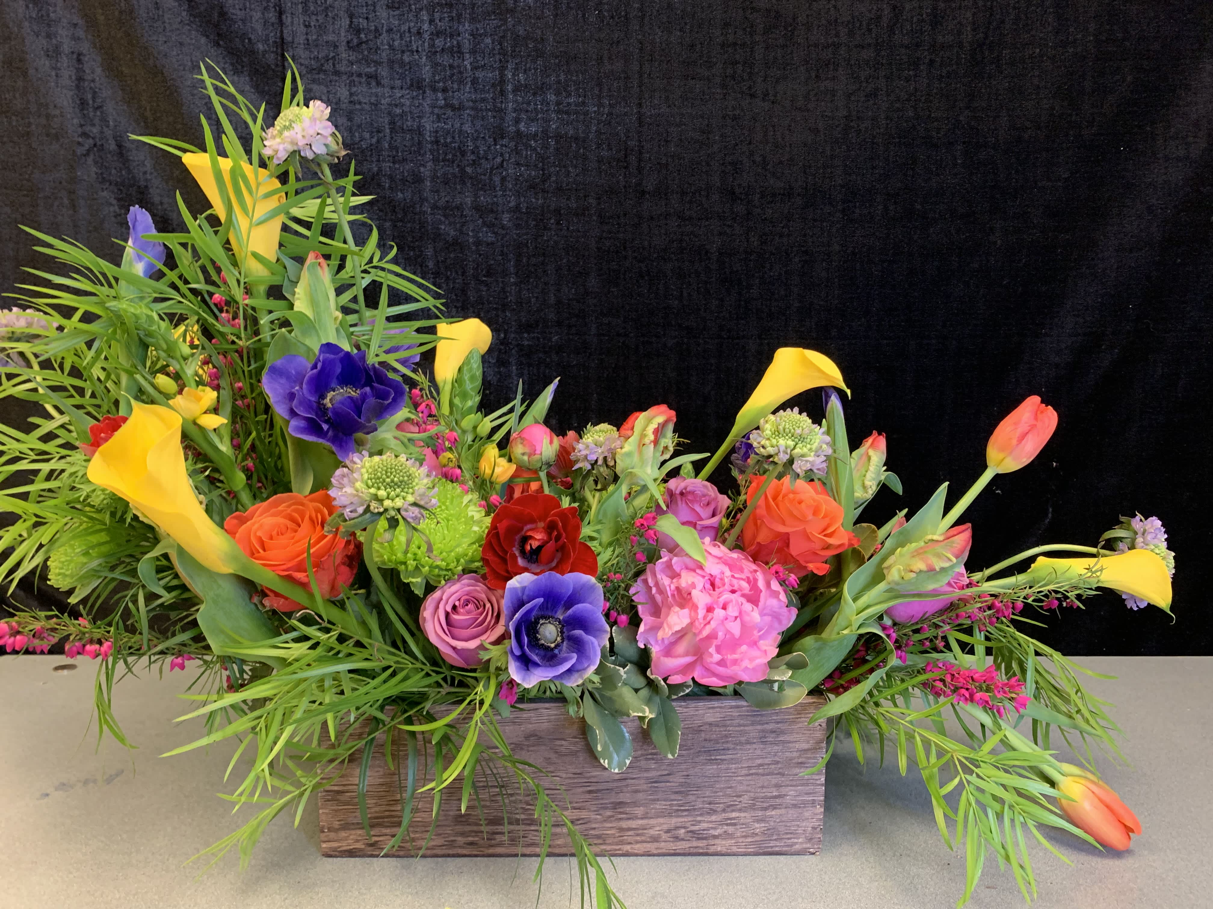 Gracious garden - A fabulous mix of high end blooms in a natural setting. 