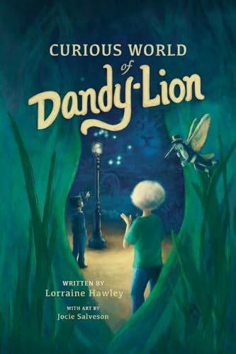 Book cover for Curious World of DandyLion with an illustrated child and fairy
