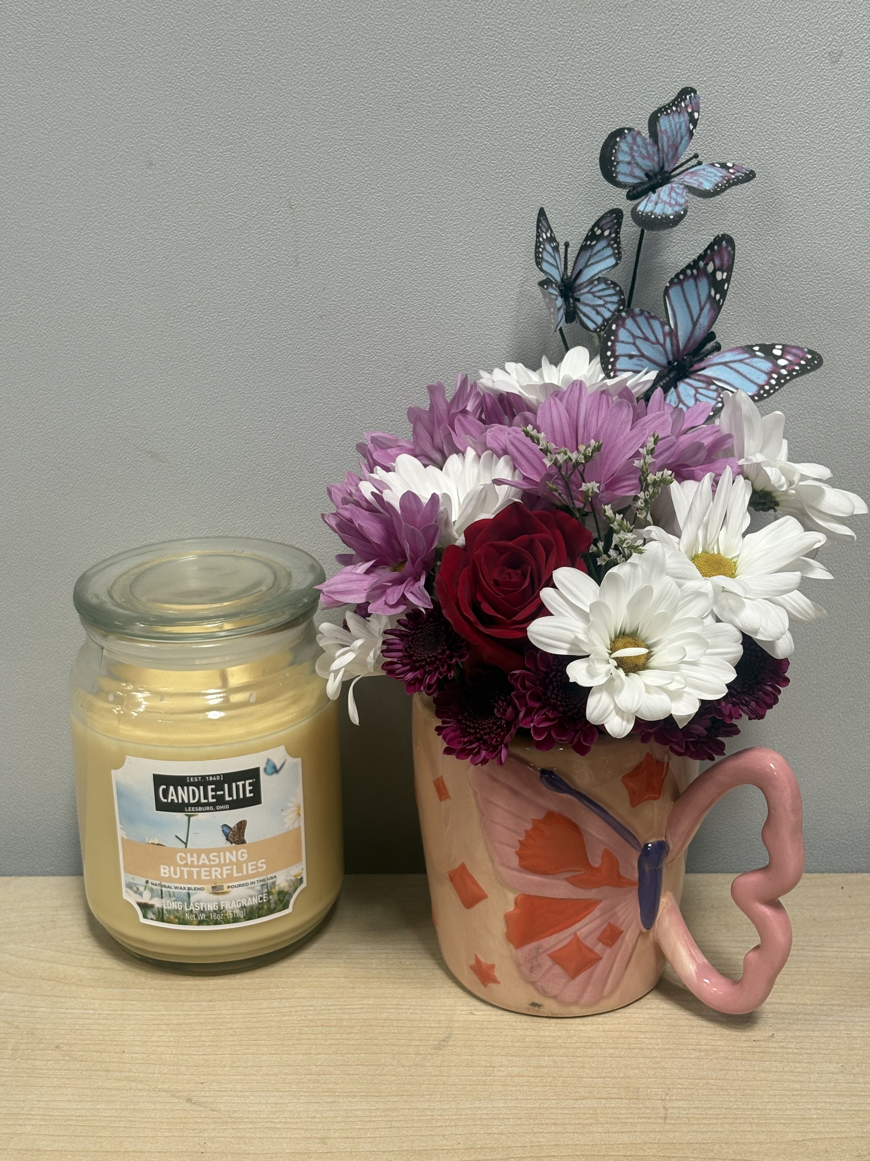 Chasing Butterflies Floral Duo - As shown 