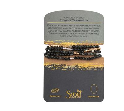 Beaded bracelet set on a retail card
