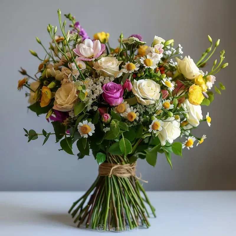 Wanderlust - Spread love with this stunning bouquet, full of heartwarming seasonal blooms. PLEASE NOTE: Flower stems in the image are NOT GUARANTEED, we will use seasonal flowers in keeping with the holiday theme. Containers will vary!