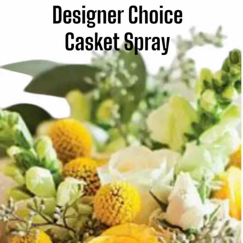 Designers choice cast Spray times X - Our professional designers will choose mixed flowers in the tones of yellows and whites to creste a beautiful spray for you.  