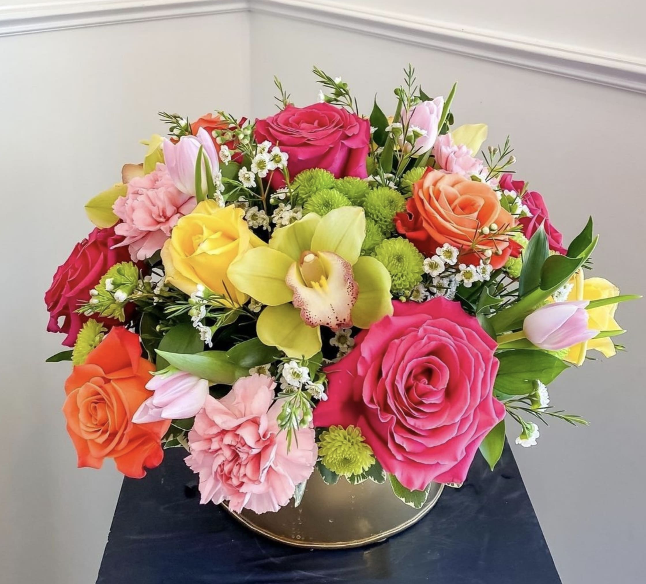 Golden Sherbet - An array of sherbet hue spring blooms