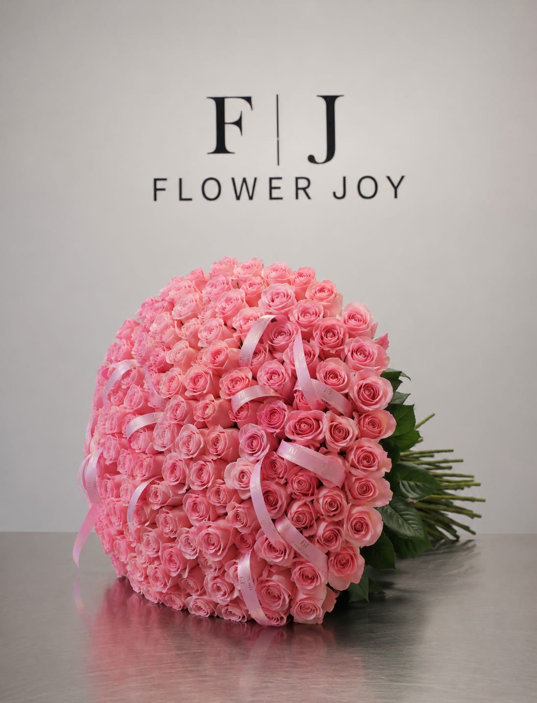 Rosy Charm (101 Roses) - A breathtaking bouquet of 101 pink roses, symbolizing deep love, joy, and lasting devotion. A grand gesture for someone truly unforgettable.