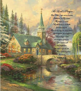 The Lord's Prayer Tapestry Throw - 50 x 60 in woven throw