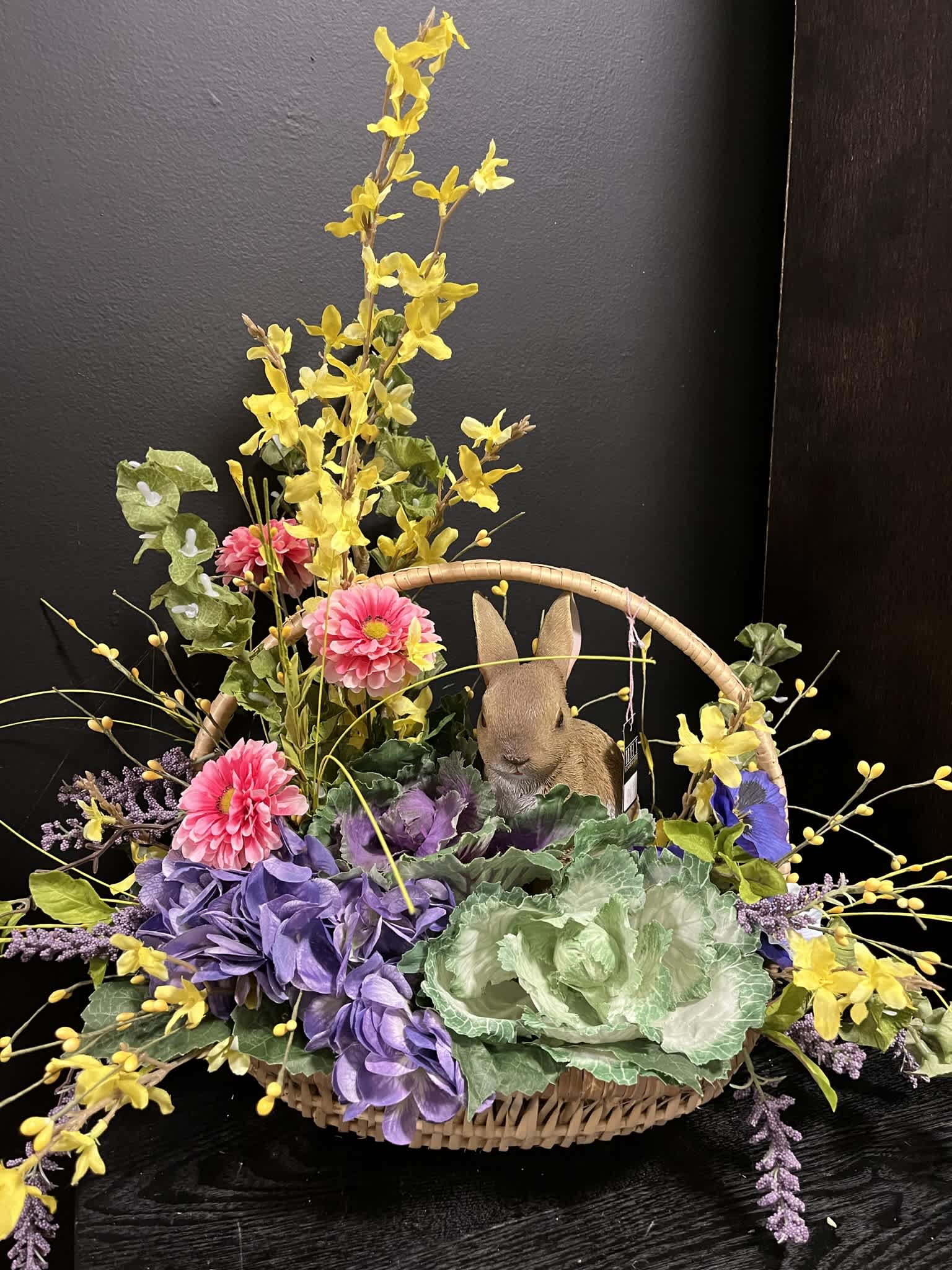 Bunny Silk Basket - Adorable summer silk basket