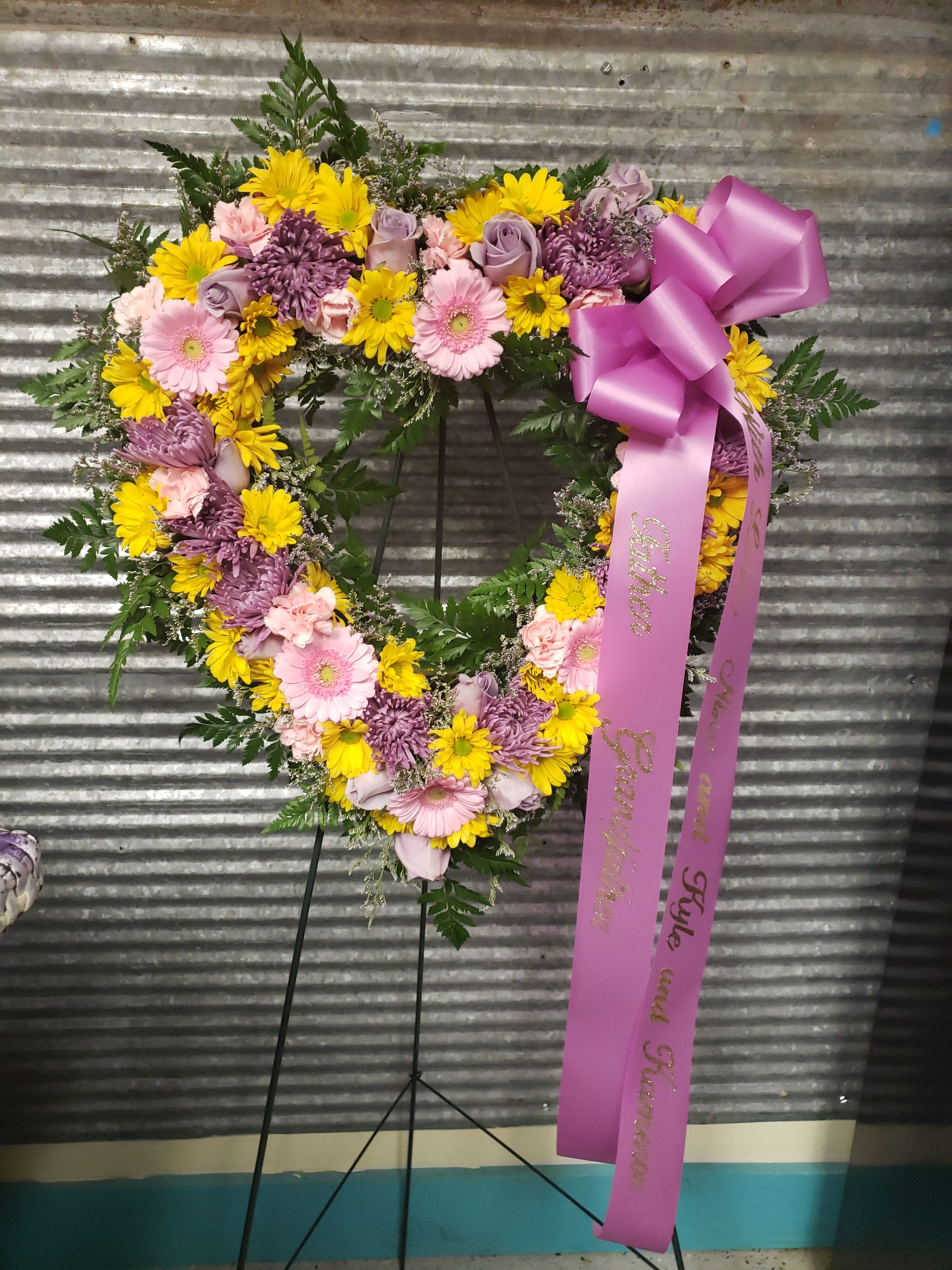 Pastel Open Heart  - A feminine tribute to show your love with flowers  