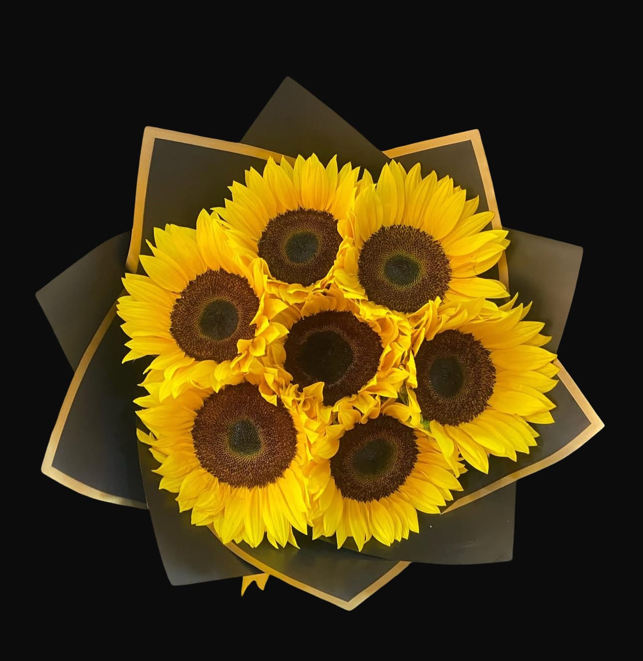 Simply, Sunflowers Wrapped Bouquet - Gerber Surprised Wrapped Bouquet