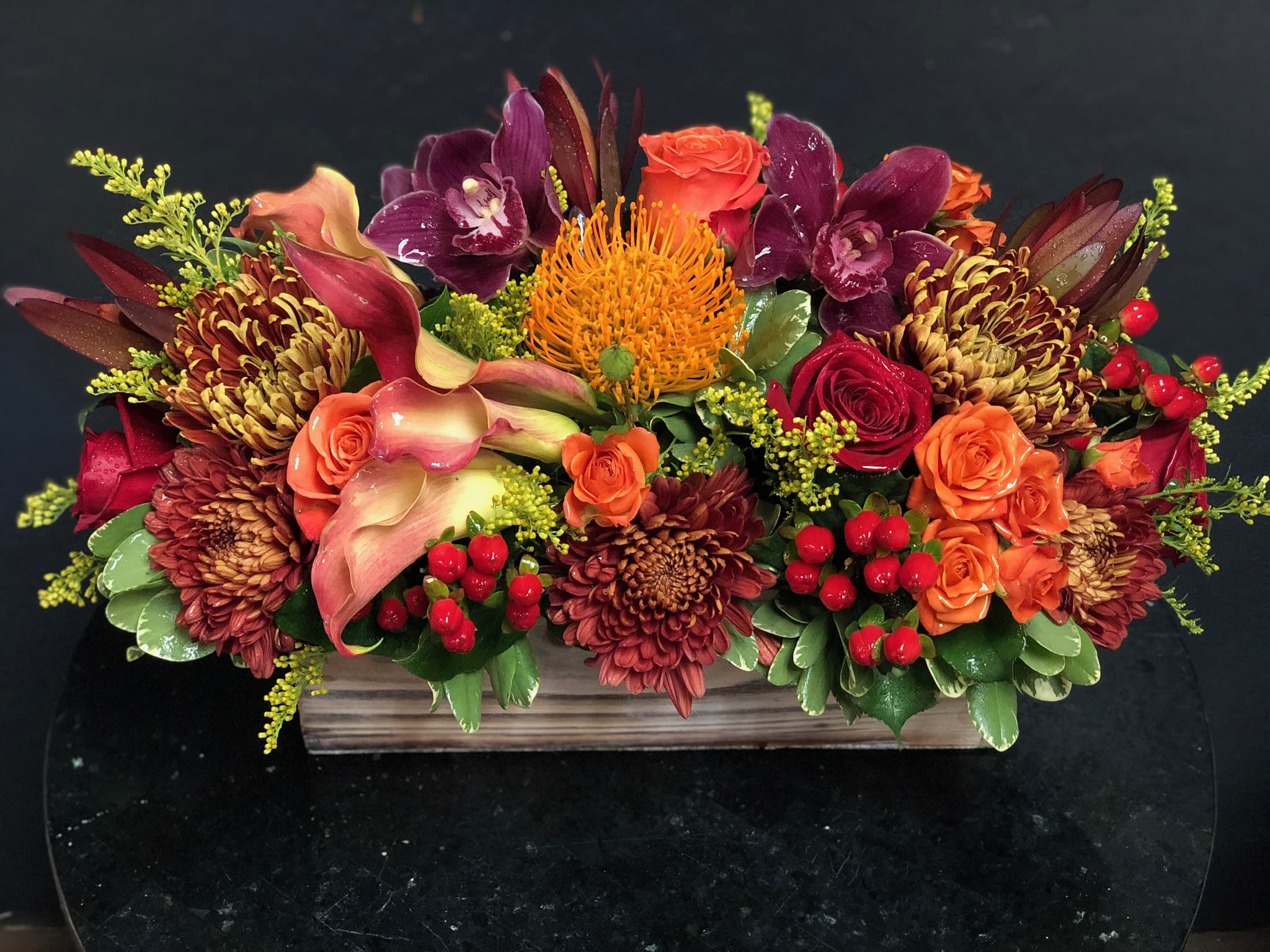 Rustic Autumn Centerpiece  - Rustic Autumn Centerpiece Requires 48hr Lead-time Shown in Premium Size 