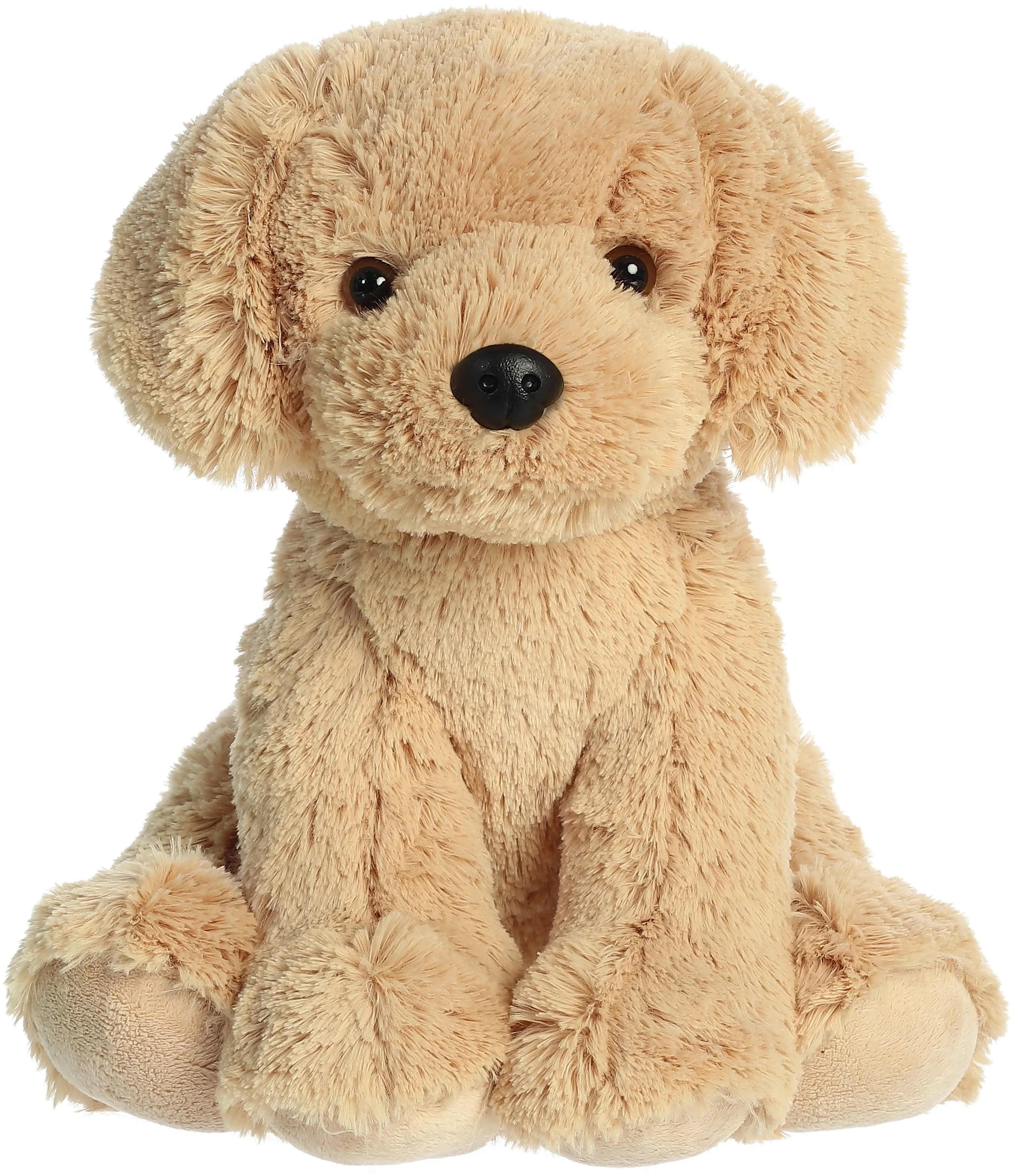 Golden Lab Puppy - 14" cuddly golden lab plush in soft tan with floppy ears - a sweet, gift-ready keepsake for any occasion