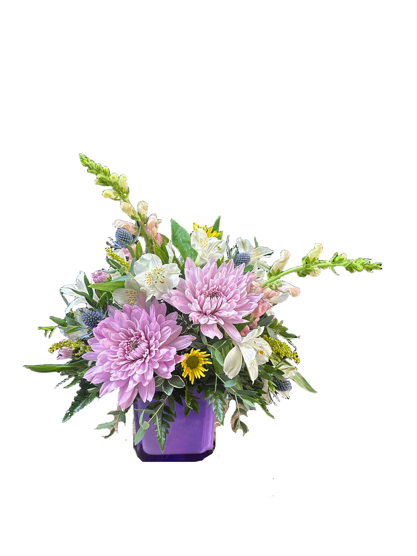Lavendar Skies - Beautiful mix of lavendar, pink, blue and white flowers.