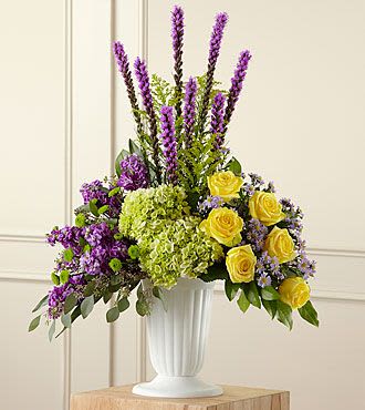 Love With Memories  - Shades of pink, lavender and purples are arranged to beautify any urn for a loved ones passing. 