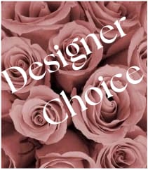 Close-up of dusty pink roses with a diagonal watermark