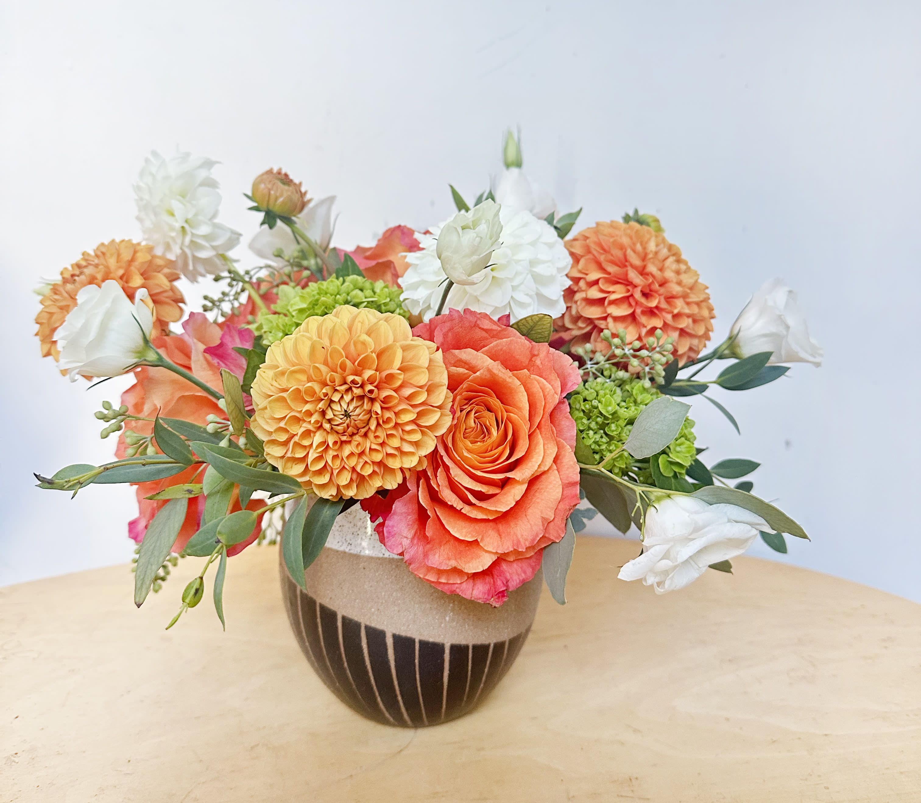 Honey Dew - A bright early fall color arrangement 
