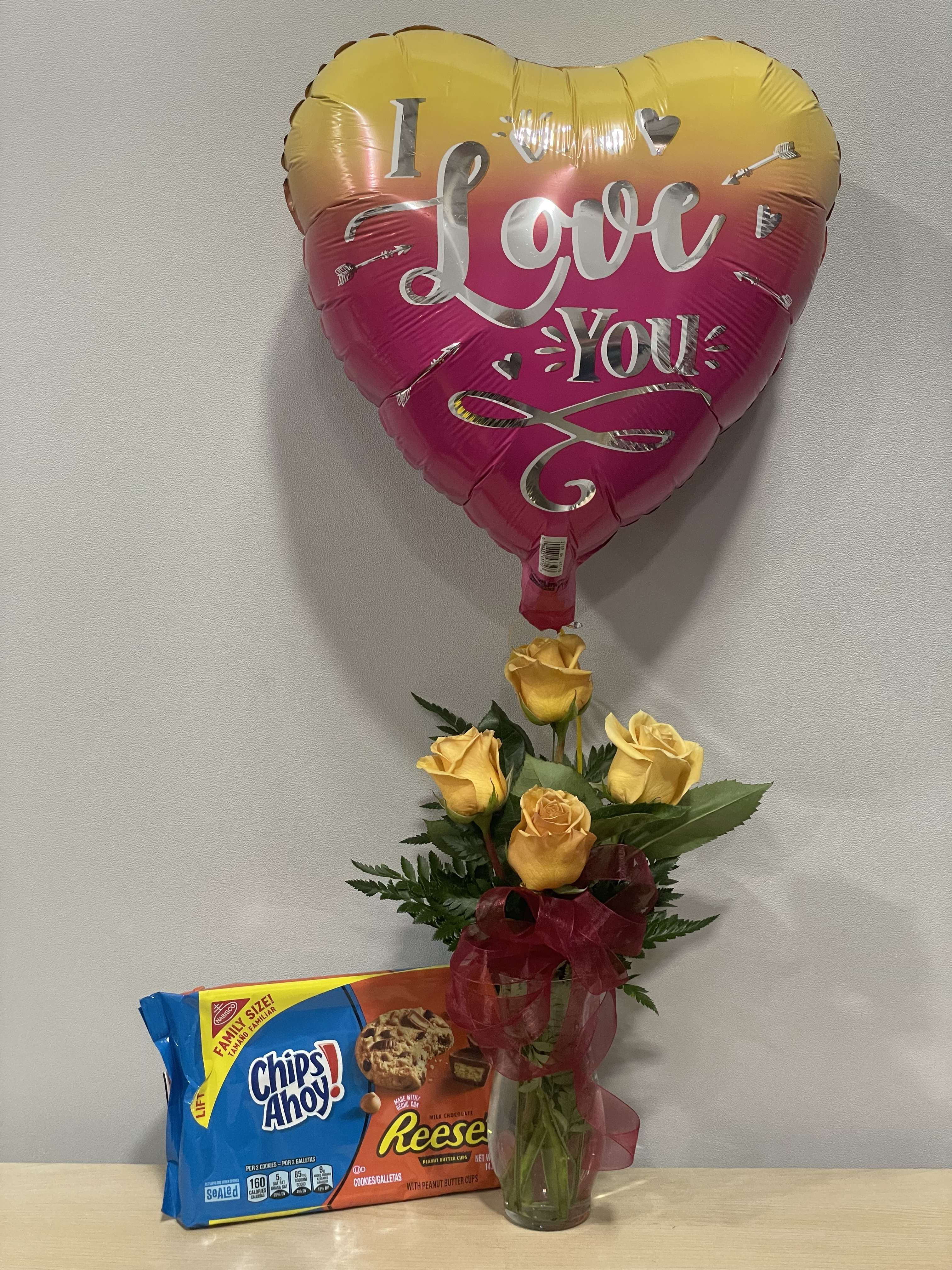 Loving Yellow Roses &amp; Cookies - As shown 