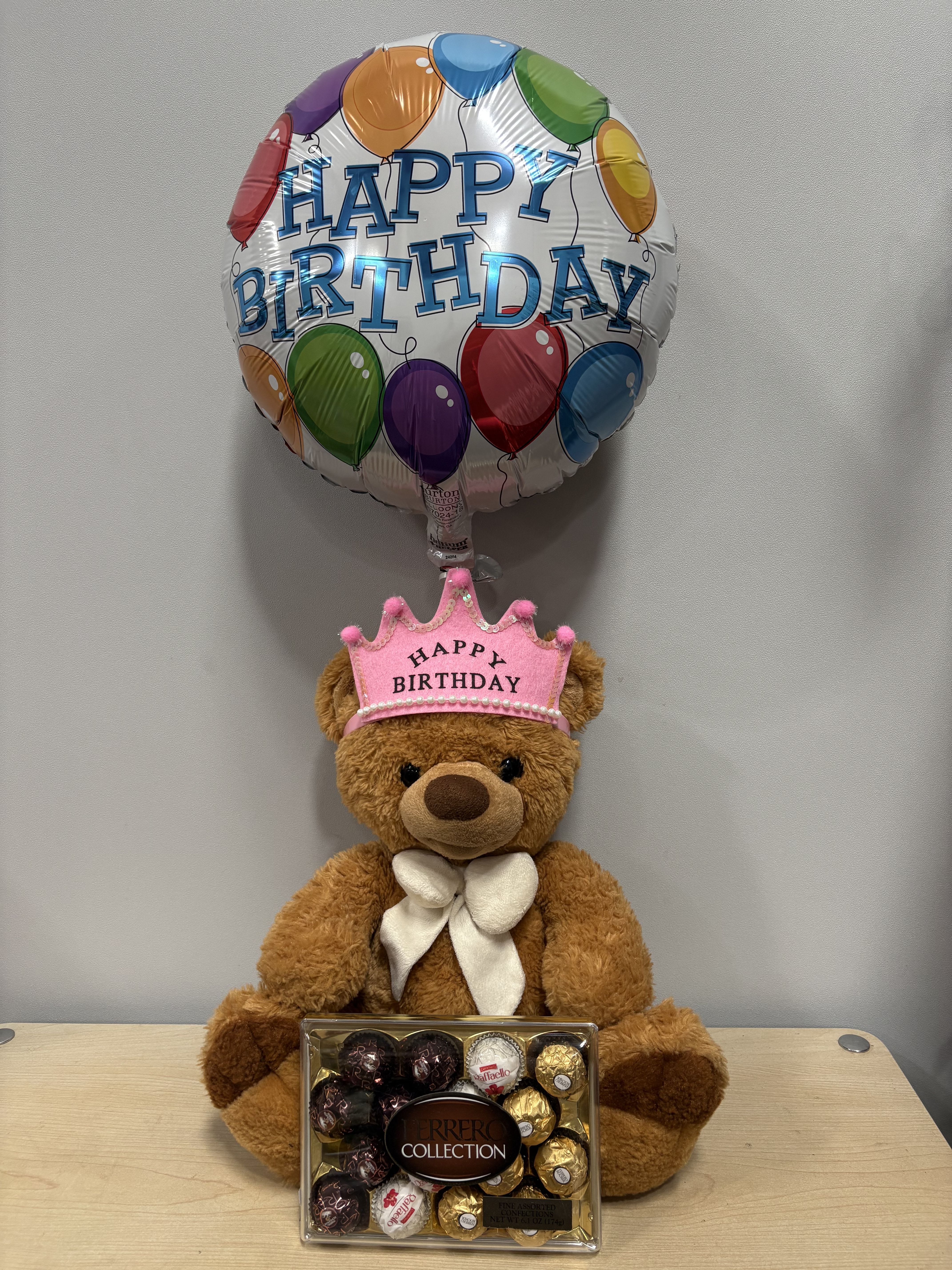 Birthday Bear Trio - As shown 