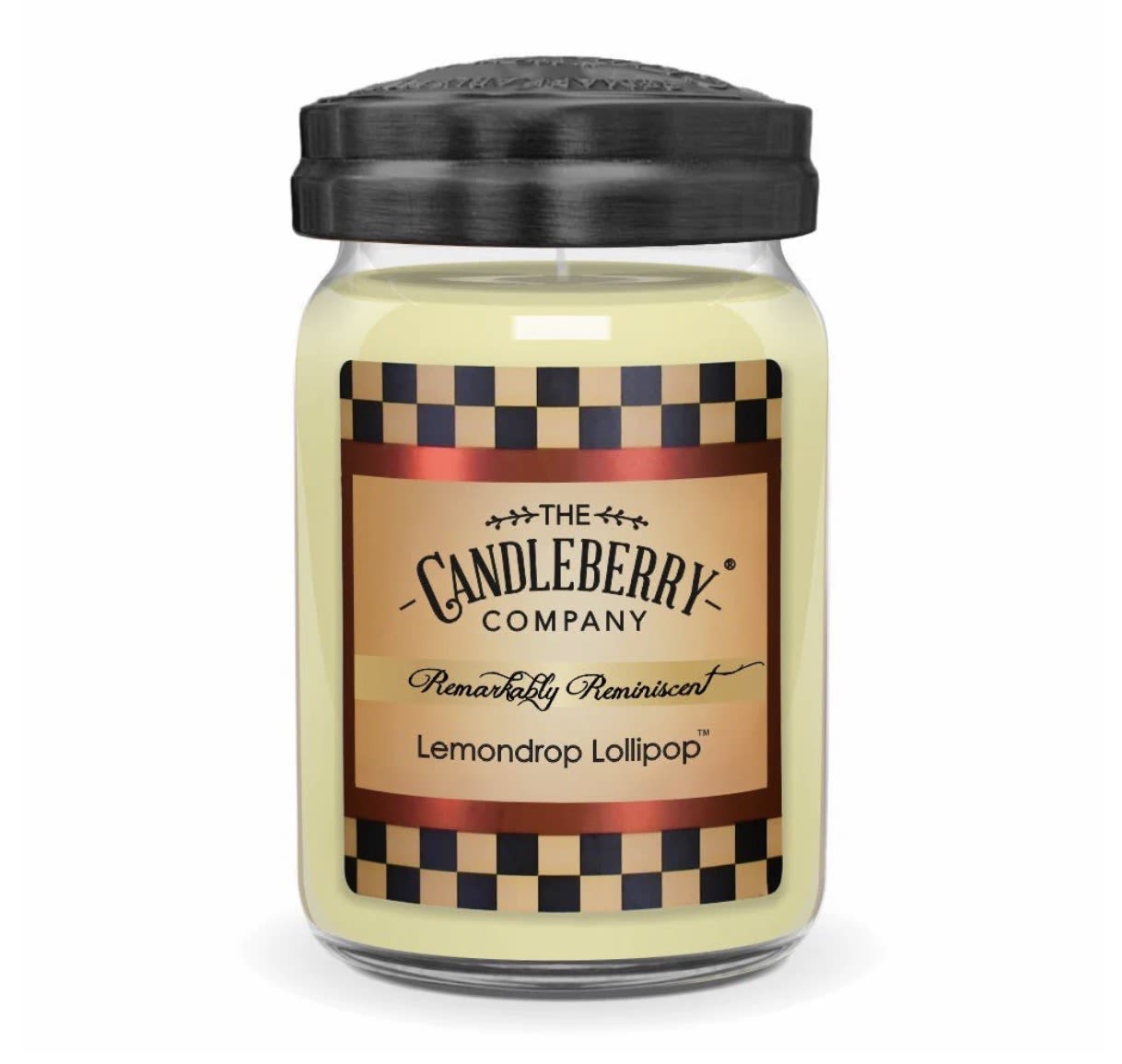 Lemondrop Lollipop™ - Large Jar Candle - Description: Vibrant nuances of citrus shine on top. Sugared notes of island cane and tonka bean are complemented with verbena. Sweet undertones of vanilla and musk complete this zesty Lemondrop Lollipop fragrance.  Scent Notes:  Top: Lemon Zest, Kaffir Lime, Mandarin Mid: Cane Sugar, Tonka, Verbena Root Base: Vanilla Extract, Sheer Musk  Product Details: Burn Time: 135-155 hours Wax Info: Soy Blend Wicks: Single wick - 100% lead-free Produced: Proudly Made in the USA Formula: Made with Advanced Fragrance Technology, Highly Scented, Clean burning