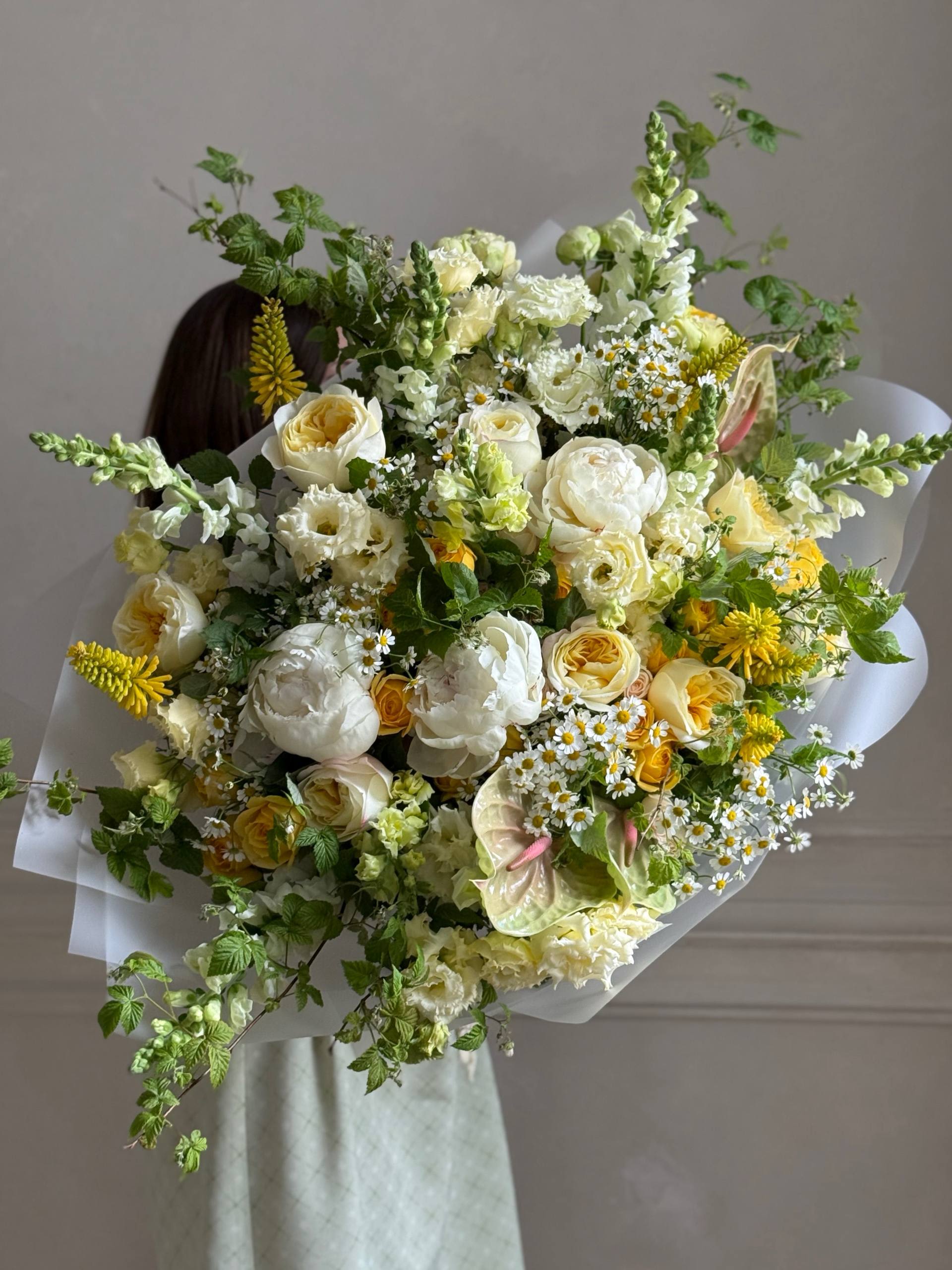 Citrus Bloom - Large size of stunning mixed bouquet, full of Peonies, and other mixed fowers