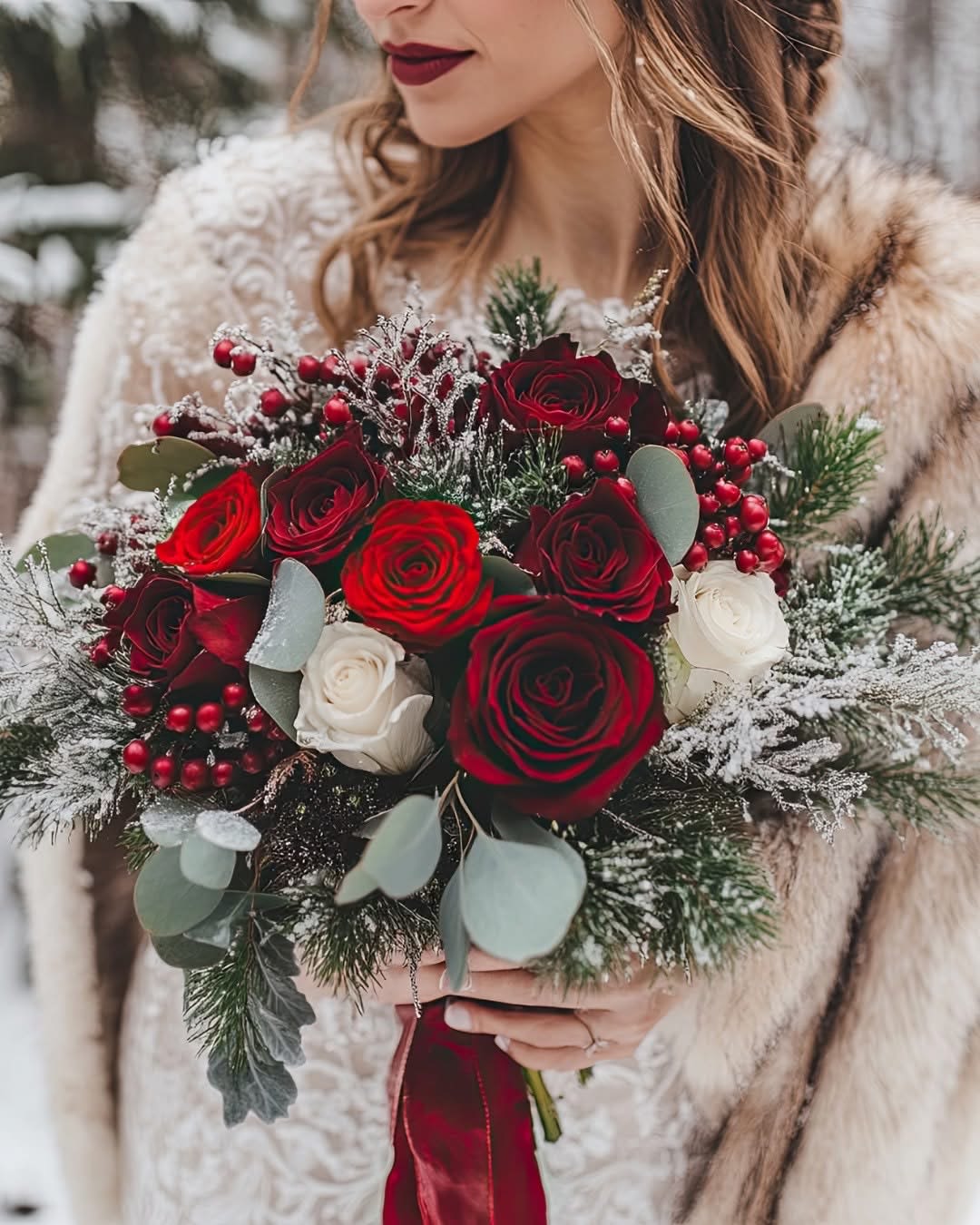 Bridal Bouquet #45 - Christmas  Wedding inspiration on this romantic bouquet 