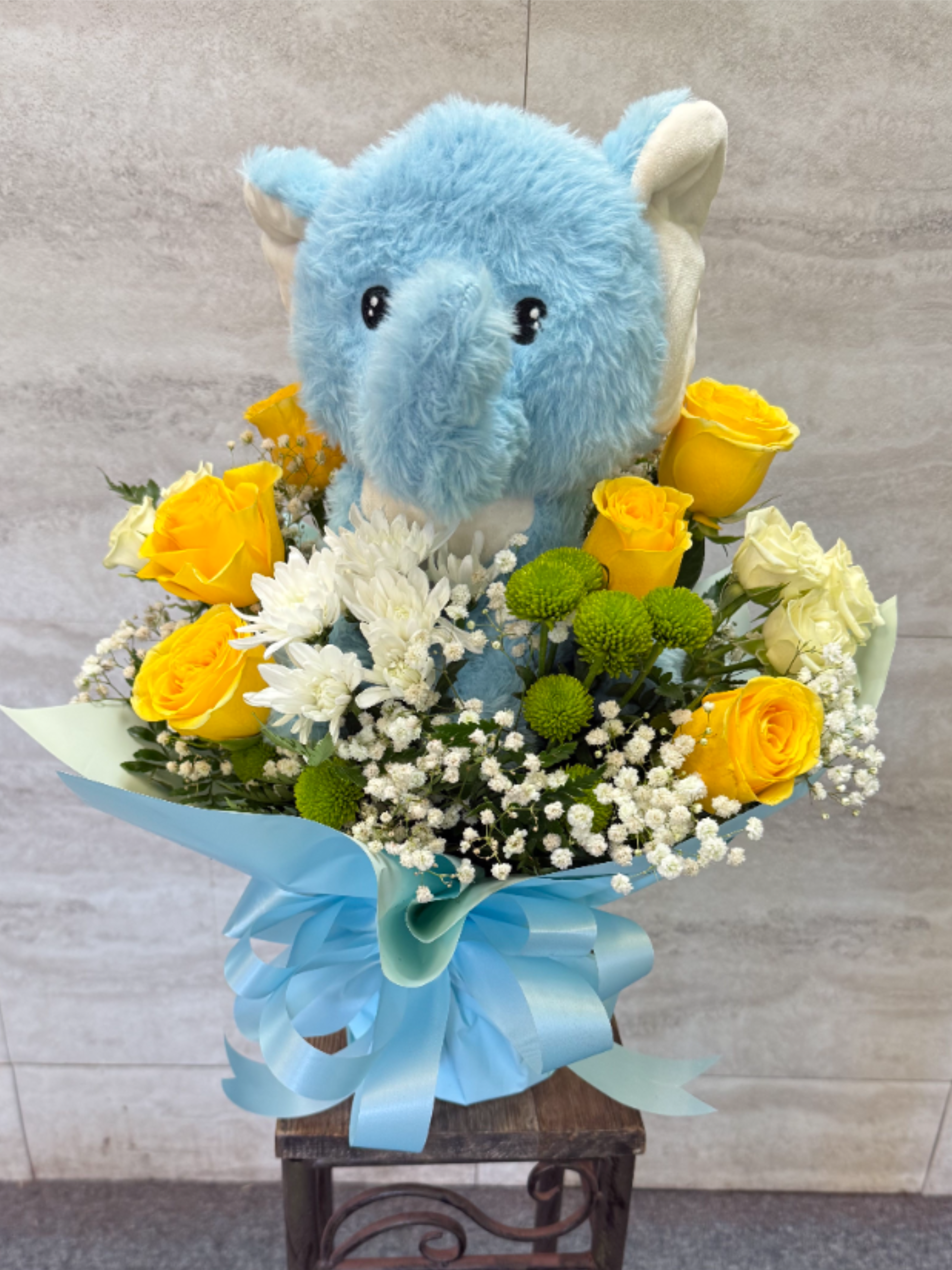 Little Prince Blooms - (ALL-ROUND) Little Prince Blooms is the perfect arrangement to celebrate a newborn baby boy and a wonderful way to congratulate the new mom.