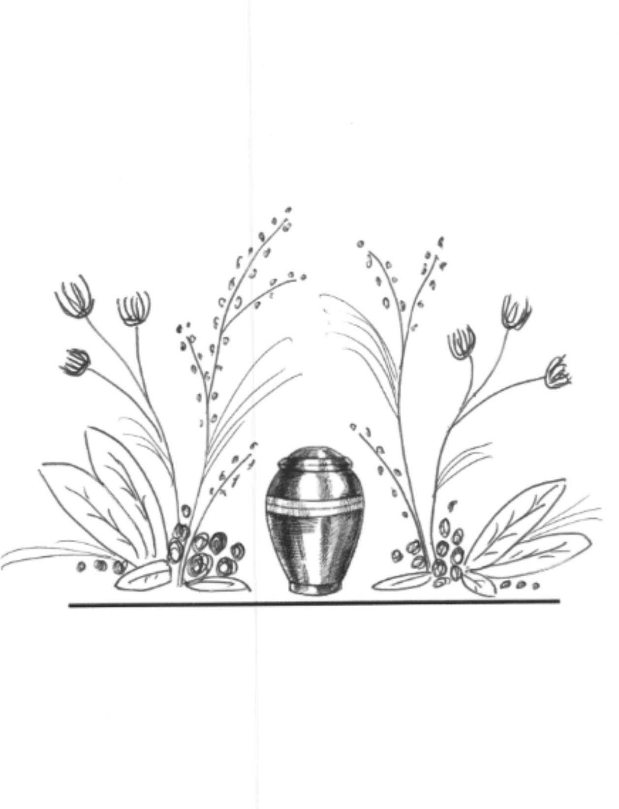 Urn Spray - Arched - Two arrangements created to arch over the urn.  Please note preferred colors and any specific flower requests in the order notes.