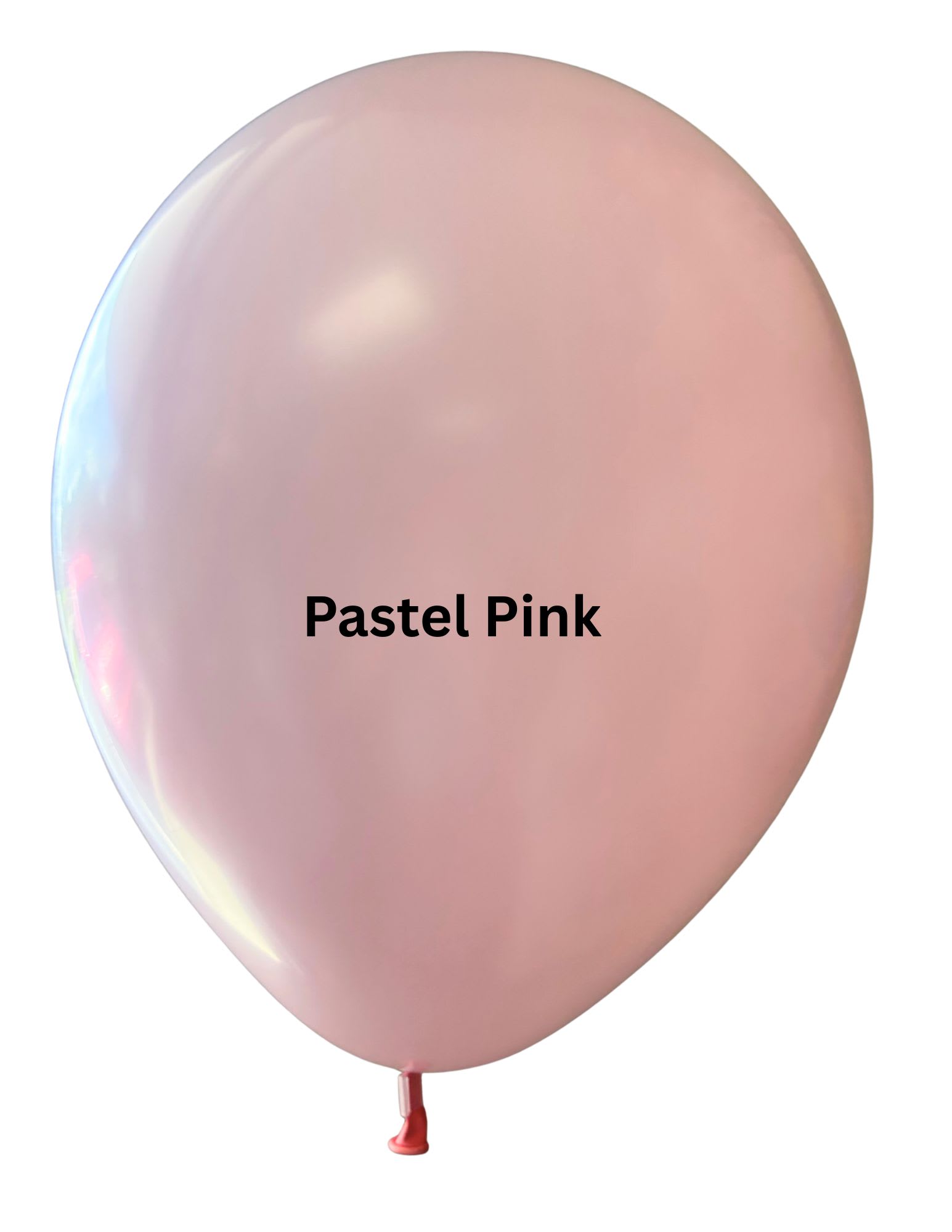 Pastel pink balloon with a glossy finish