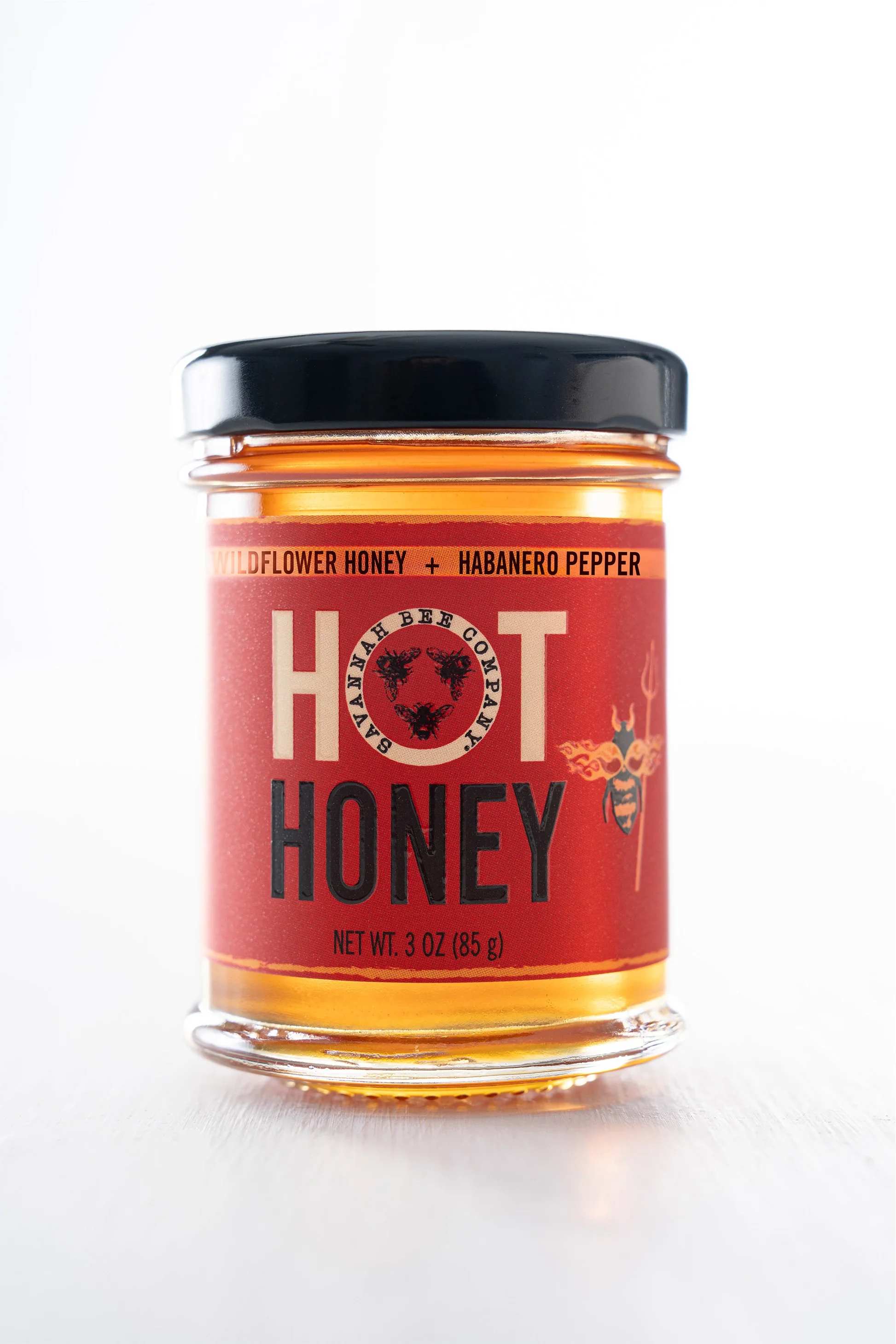 Hot Honey 3 oz - Life tastes sweeter with a little bit of sting! We’ve infused our sweet Wildflower Honey with searing scotch bonnet and habanero peppers for a complex condiment that uplevels your favorite savory dishes, baked goods, and cocktails.