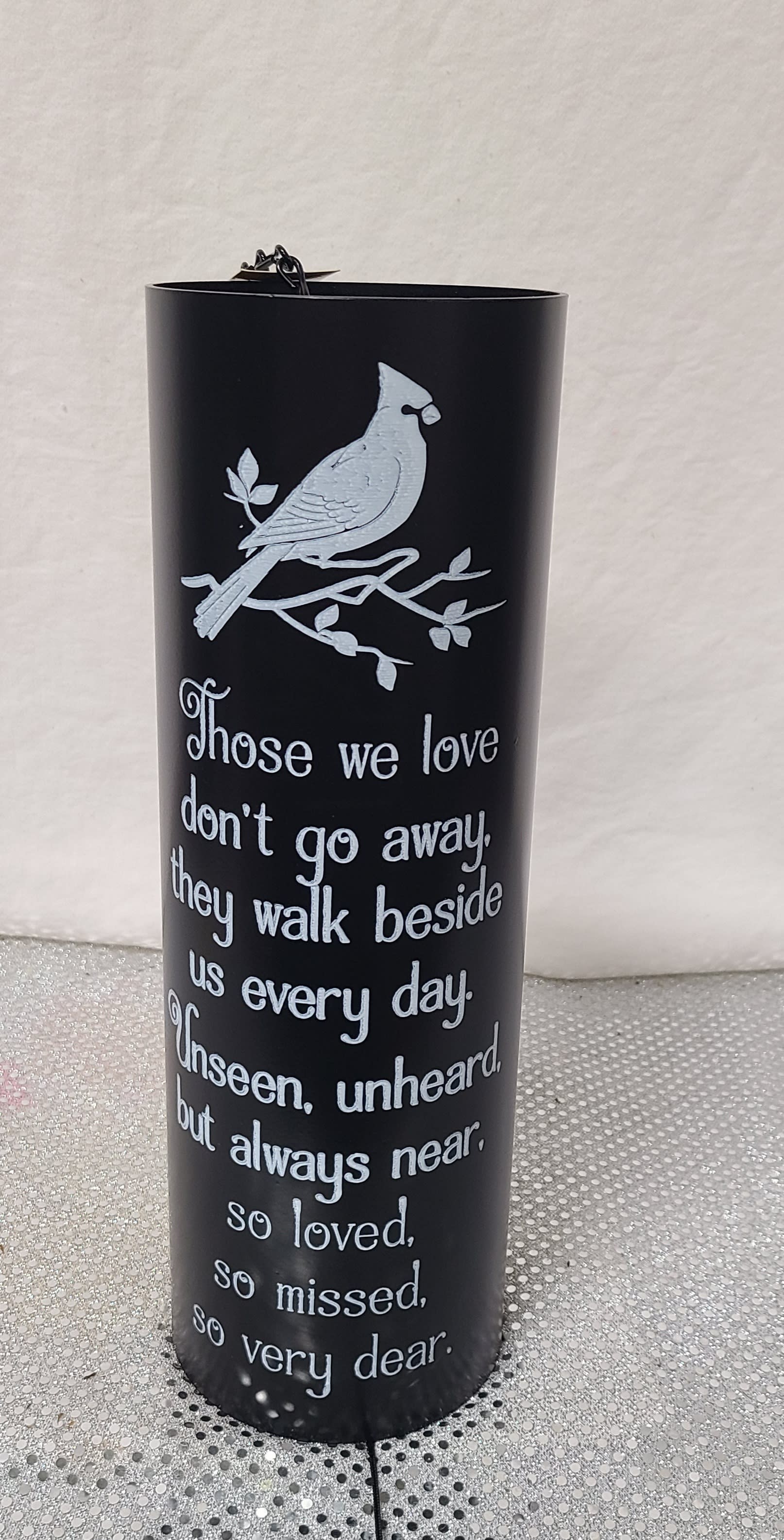 Those we love Bell Chime with Stand - Those we love don't go away they walk beside us every day.